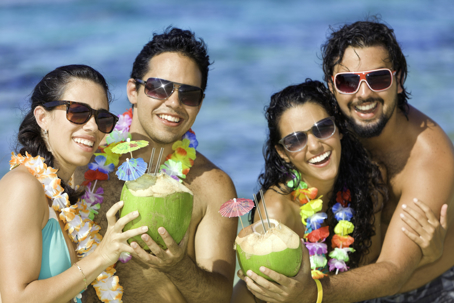 Tourists in Hawaii